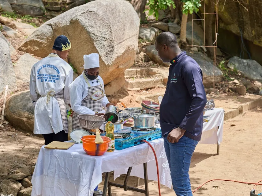 Participants au programme cuisine &agrave; Dassa
