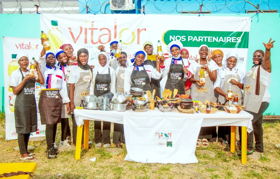 Participants du projet de cuisine avec les partenaires