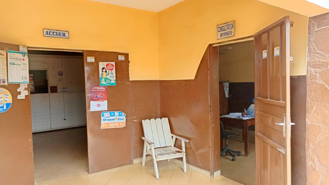 Accueil du centre de sant&eacute; de Parakou