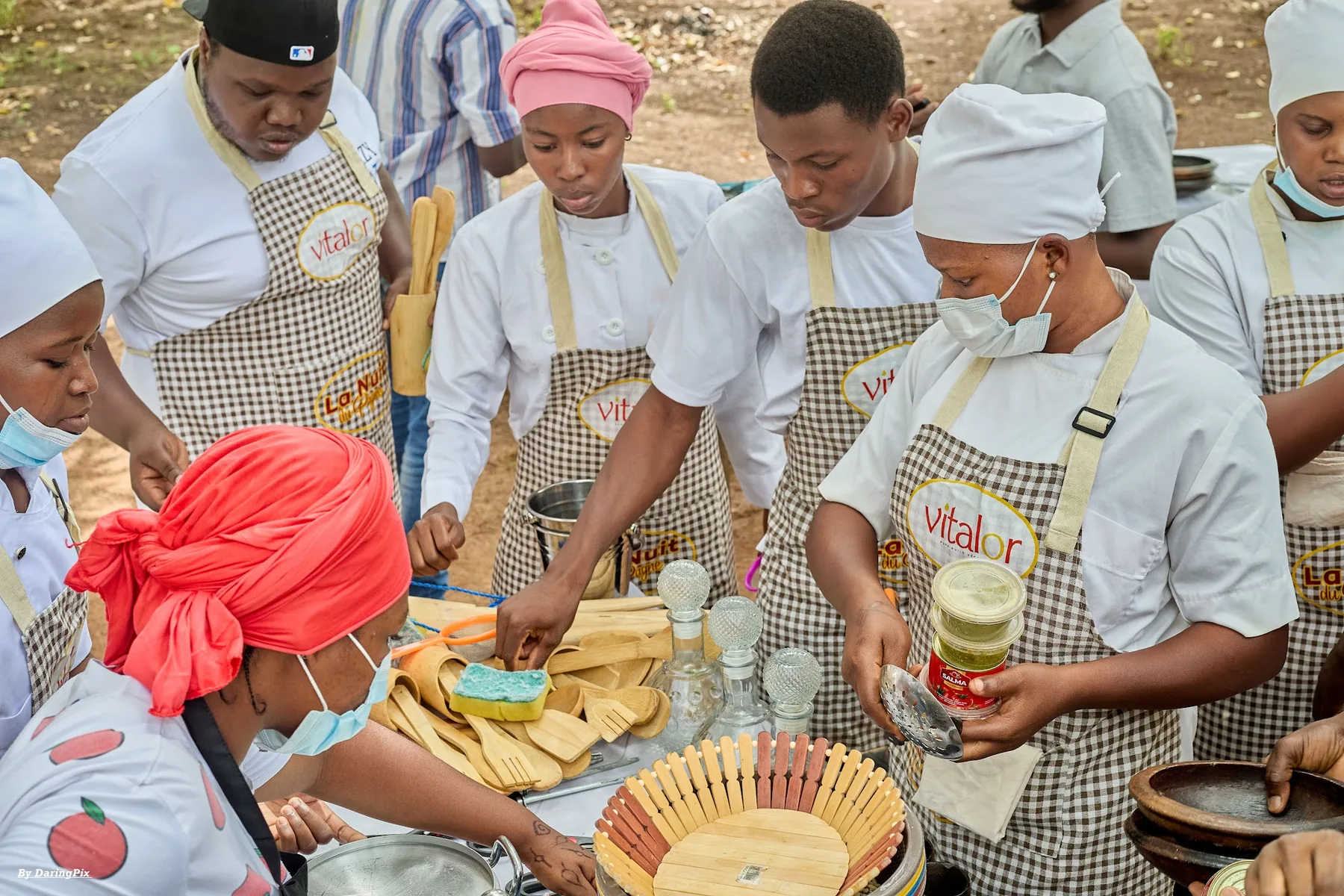 Preparation culinaire en groupe